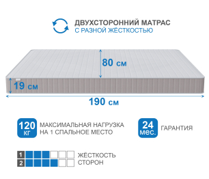 Столлайн / Матрас Тропикана-Феникс в скрутке 800х1900