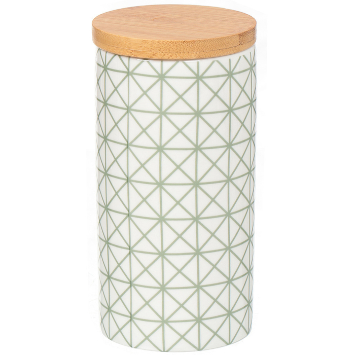 Аксессуары для кухни, Ф Банка для сыпучих продуктов с дер.крышкой 570мл Эммен DANIKS