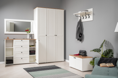 Вешалка Остин 15.12, белая шагрень