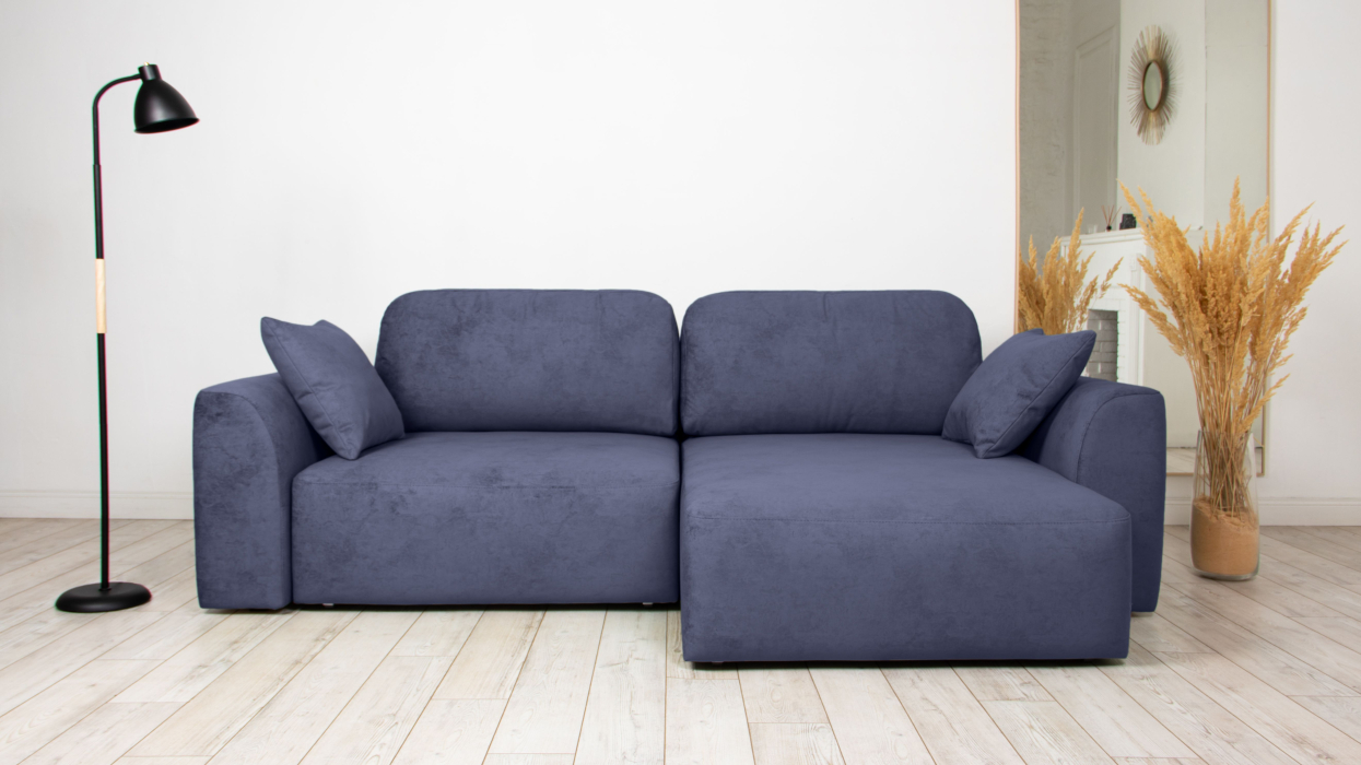 Диваны угловые в гостиную, Диван угловой Trump mini, велюр