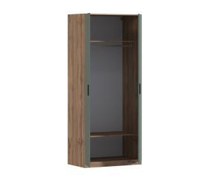 Шкаф двухдверный Макс 1000 мм, вариант №1 (ЛДСП, корпус дуб вотан)