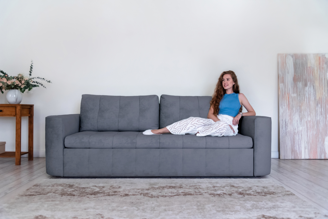 Диваны кровати со спальным местом, Прямой диван Boston, велюр