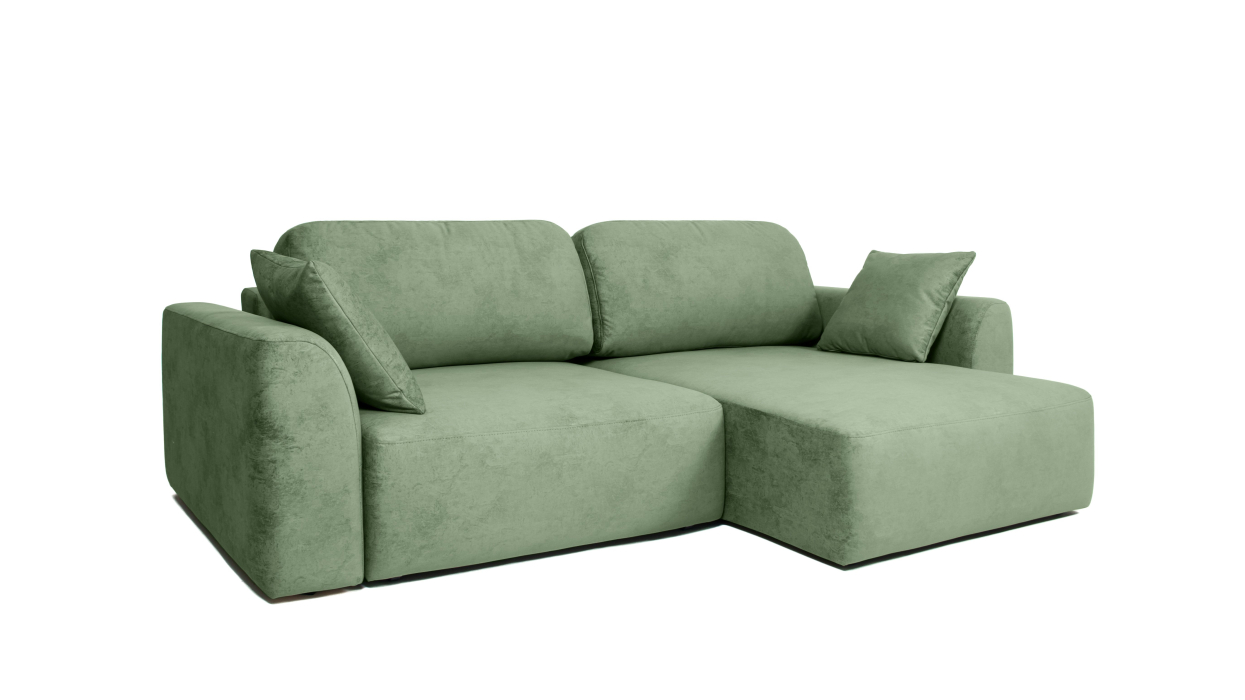 Диваны угловые в гостиную, Диван угловой Trump mini, велюр