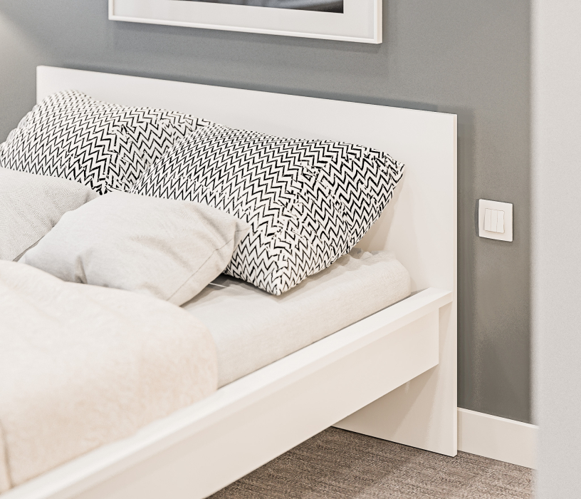 Кровати 140 см, Кровать (1400) Леон/Бруклин СБ-3368