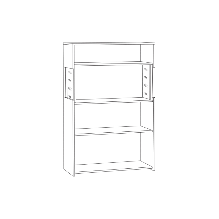 Комоды, Комод с витриной Трувор 13.306