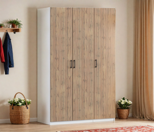 Шкаф трехдверный Макс 1500 мм, вариант №1 (ЛДСП)