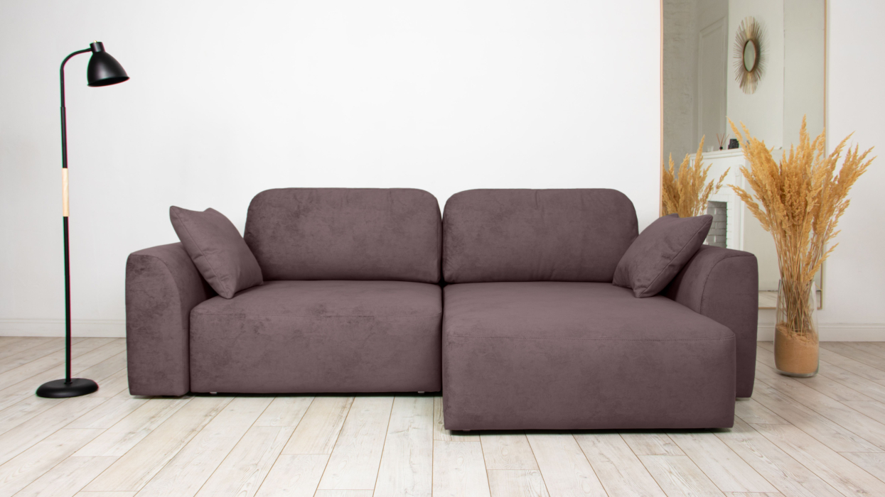 Диваны угловые в гостиную, Диван угловой Trump mini, велюр