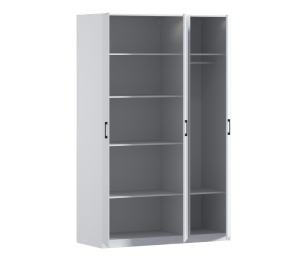 Шкаф трехдверный Макс 1500 мм, вариант №3 (ЛДСП)