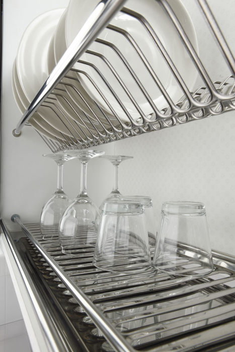 Посуда, Сушка для посуды двухуровневая с поддоном 800 мм