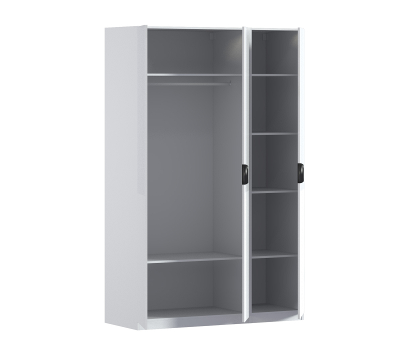 Для одежды, Шкаф трехдверный Макс 1500 мм, вариант №1 (ЛДСП/МДФ)