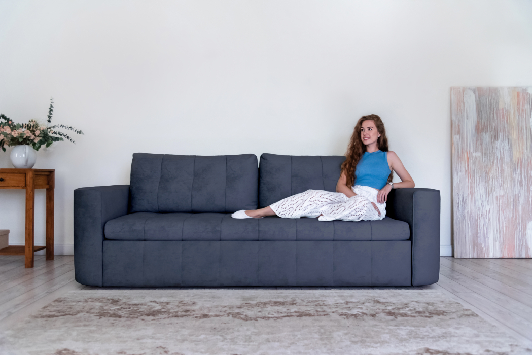 Диваны кровати со спальным местом, Прямой диван Boston, велюр