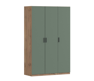 Шкаф трехдверный Макс 1500 мм, вариант №1 (ЛДСП, корпус дуб вотан)