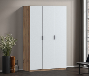 Шкаф трехдверный Макс 1500 мм, вариант №3 (ЛДСП, корпус дуб вотан)