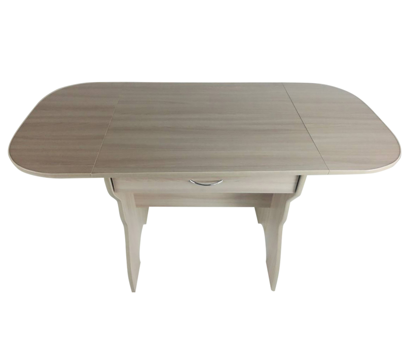 Обеденные столы, Стол уши-ящик ЛДСП ясень шимо светлый